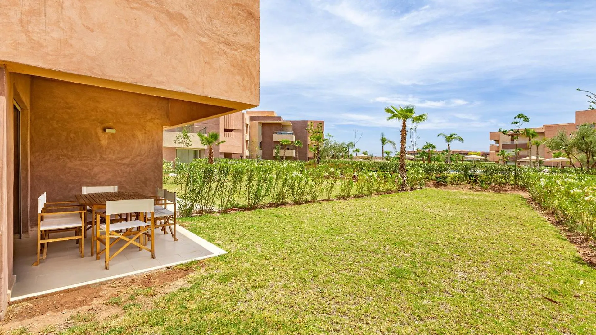 Luxury Garden-Level Apartment With Poolside Serenity Marrakesh Morocco